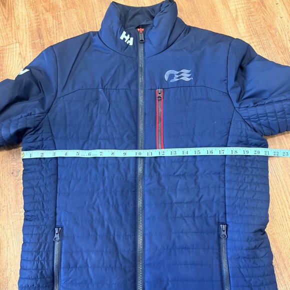 Helly Hansen Crew Insulator Jacket Mens Medium Navy Blue Princess Logo - Picture 3 of 12